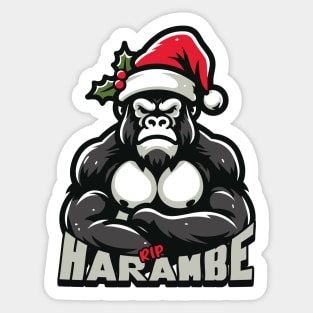 Rip Harambe // Tribute Design Sticker